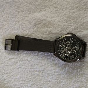 Black Rocawear watch with crystal design